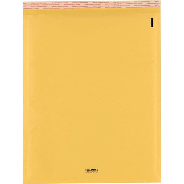 #6 Self Seal Bubble Mailers, 12-1/2W x 19L, Gold, 50PK
