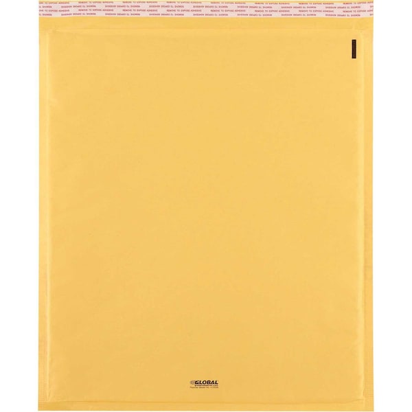#7 Self Seal Bubble Mailers, 14-1/2W x 20L, Gold, 50PK
