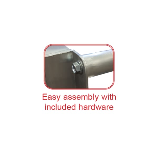 1-Column Mail Tray Caddie, Holds 10 Trays, Adjustable 3.5" Wide Supports