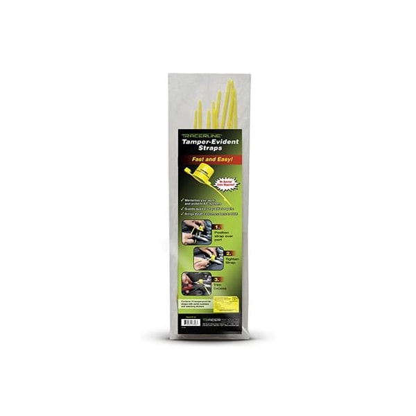 TAMPER EVIDENT STRAPS 10/PK