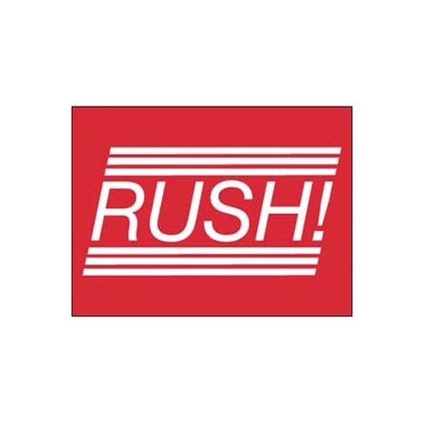 Shipping And Packing, Rush Label, 1.5x2