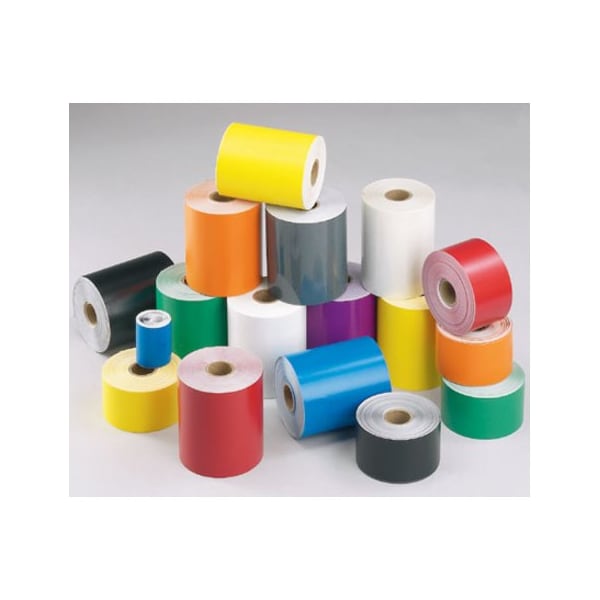 Cont Tape, 1" W x 10 ft. L, Vinyl, Wh