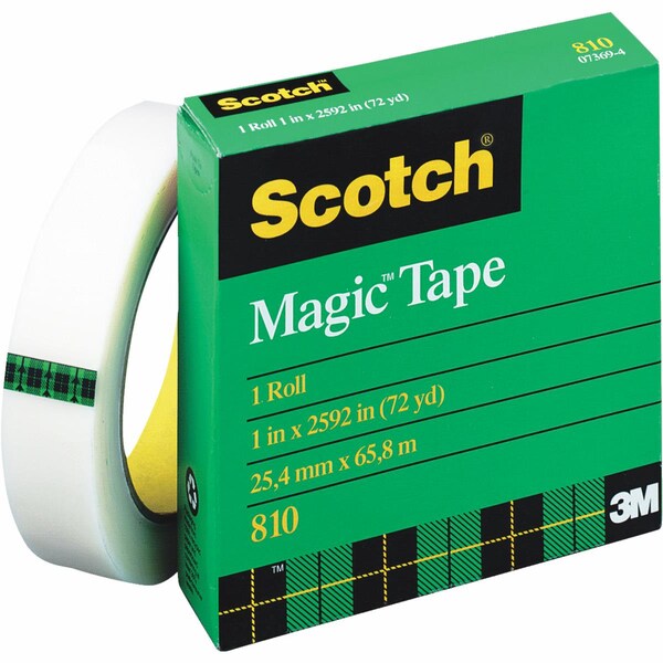 TAPE, ROLL, TRANS, 72YDX1 in. W
