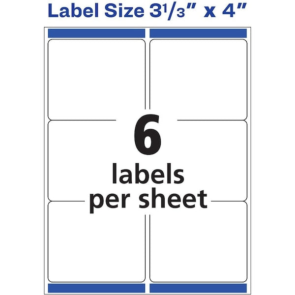 Label, Removable, Inkjt, Shpng 150PK