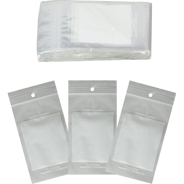 Bag, Poly, Zip, Reclose, 3X5 1000PK