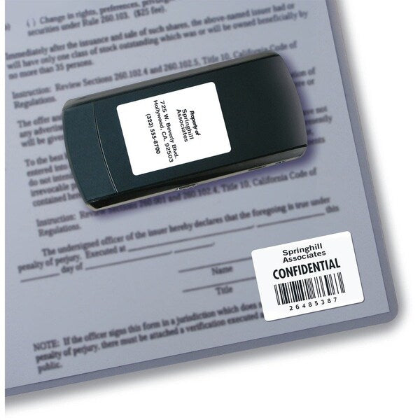 Label, Perm, Laser, 1.25X1.75 1600PK