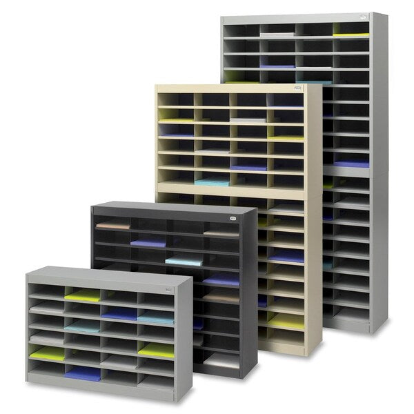 Literature Organizer, 24 Cmprtmnt, 37-1/2"x12-3/4"x25-3/4", GY