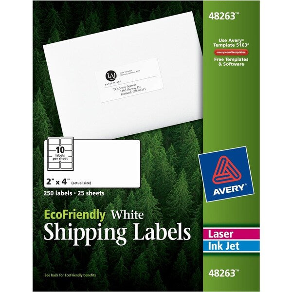 Label, Eco, 2X4 250PK