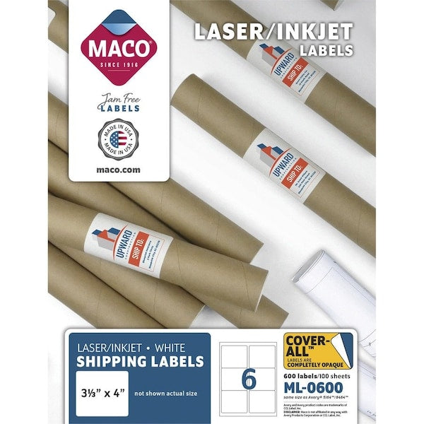 Label, Lsr, 3-1/3X4, We Pk
