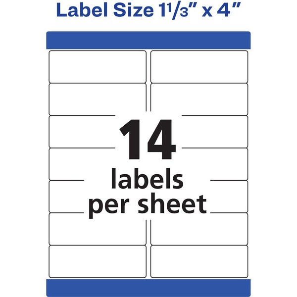 Label, Wthrprf, Address, 1.3X4 700PK