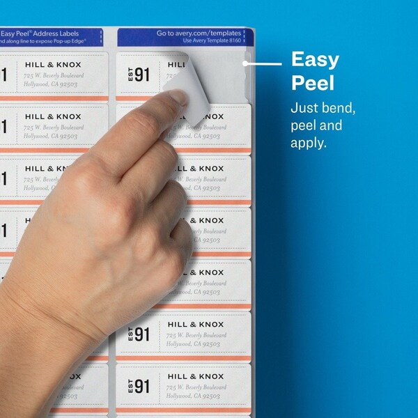 Label, Mail, Ezpeel, Clr, 300Ea 300PK