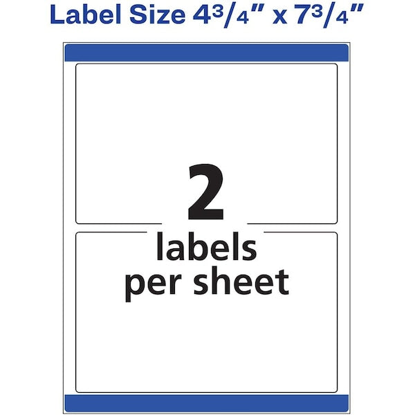 Label, Color, 4.75X7.75, We, 20 5PK
