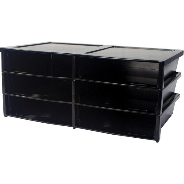 Literature Organizer, 13-3/5"Wx20-1/2"Lx8-7/10"H, Black