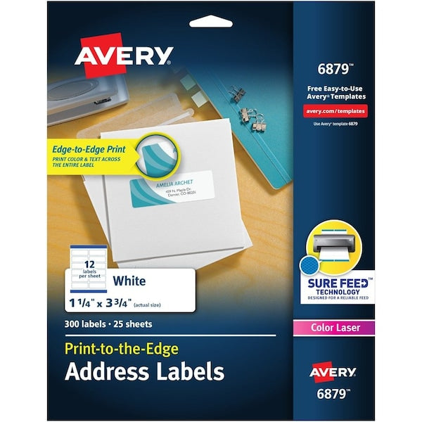 Label, Color, 1.25X3.75, We 300PK