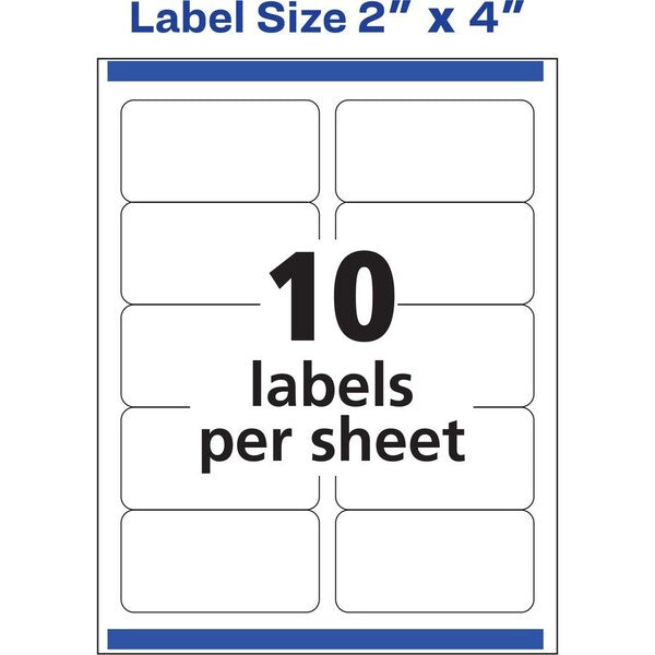Label, Shp, 10Up, 100Pk, Gclr
