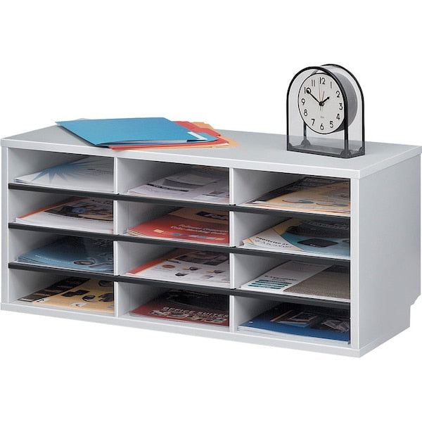 Literature Organizer, 12-Cmptmnt, 29"x11-7/8"x12-15/16", DVGY