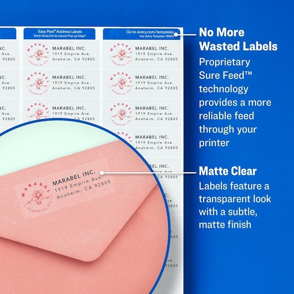 Label, Mail, Ezpeel, Clr, 300Ea 300PK