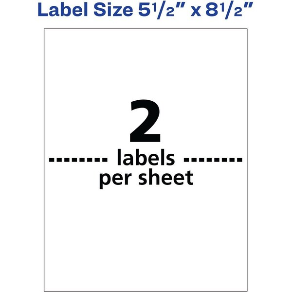 Label, Wthrprf, Shpng, 5.5X8.5 100PK