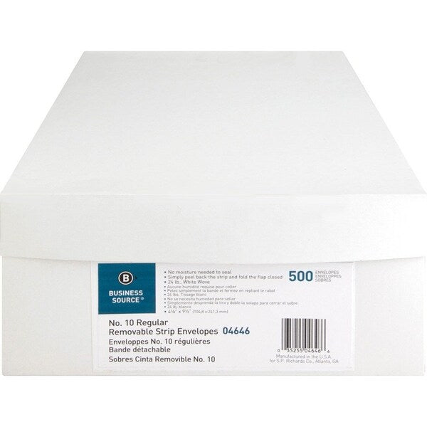 Envelope, Peeltoseal, Pln, Reg 500PK