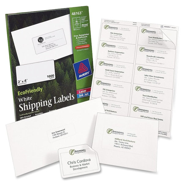 Label, Rcycld, 3.3X4,600Ct 5PK