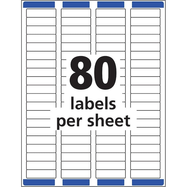 Label, Ezpeel, Inkjt, 1/2X1.75 2000PK