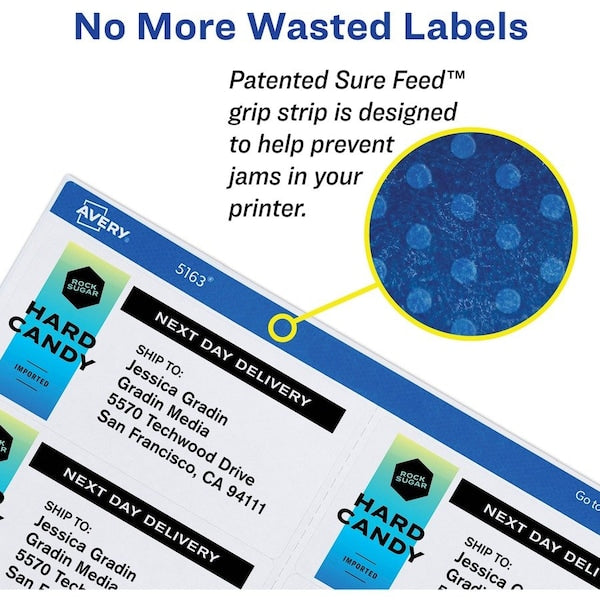 Label, Inkjt, Shpng, 3.5X5,100PK