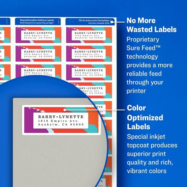 Label, Inkjt, 2-5/8X1, We, 600 600PK