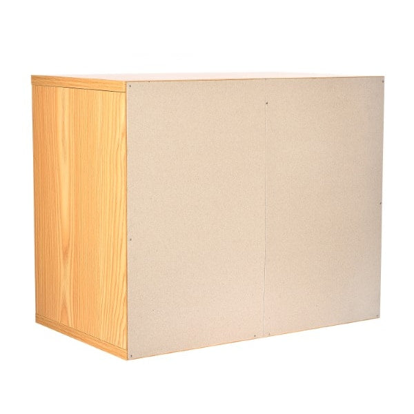 12-Compartment Wood Adjustable Paper Sorter Literature File Organizer, Medium Oak