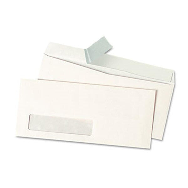 Pull & Seal Business Envelope- #10- Window- White, 500PK