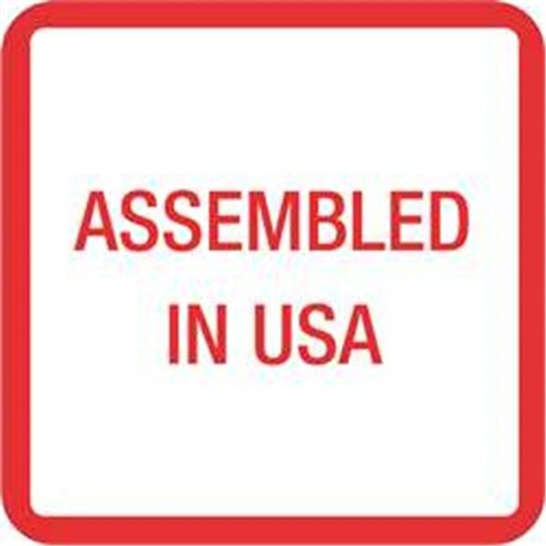 Tape Logic USA303 1 x 1 in. Assembled in U.S.A. Labels - Red; White & Blue - 500 per Roll