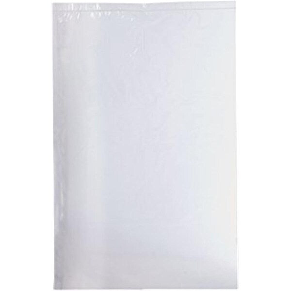 4 x 8 in. 4 Mil Block Reclosable Poly Bags; White & Clear