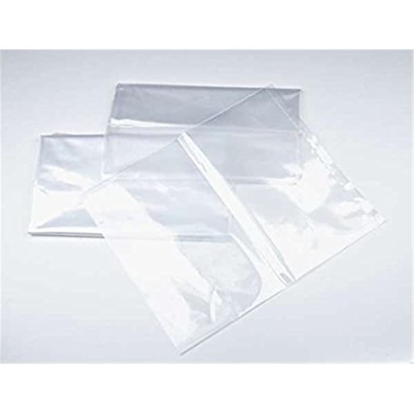 16 x 48 in. 15 Mil Flat Poly Bags, Clear