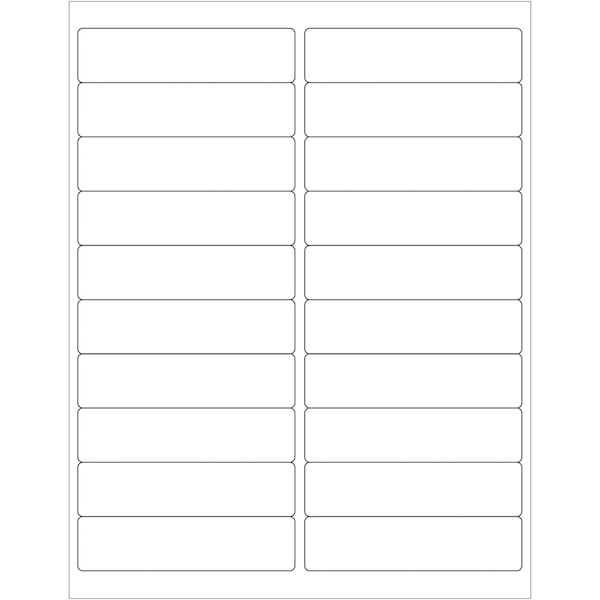 4 x 1 in. Weather Resistant Laser Labels