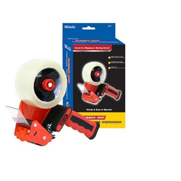 Bazic Rubber Grip Premium Comfort Packing Tape Dispenser Pack of 12