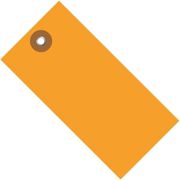 5.25 x 2.625 in. Orange Shipping Tag, 100PK