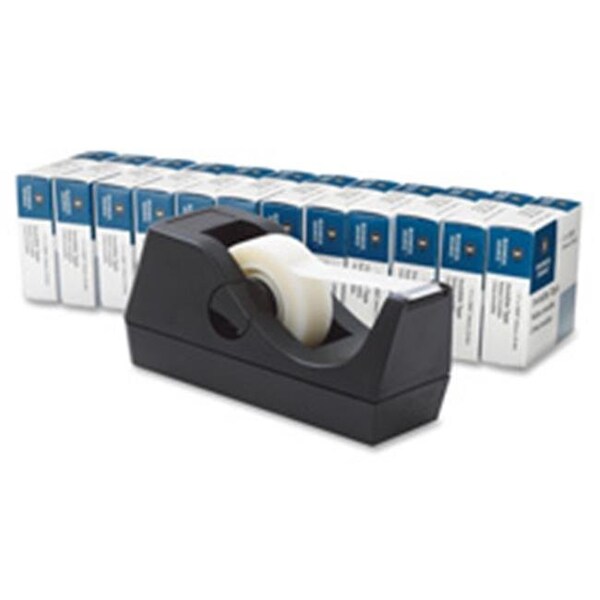 Tape Dispenser Value Pack;1 in. Core; .75 in. x 1000 in.; 12-PK; BLK