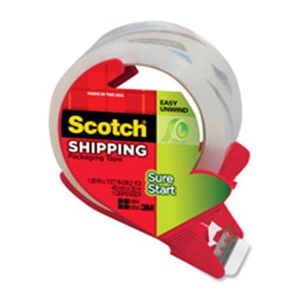 Packing Tape w-Reusable Disp- 2in.x22.2 Yds.- Clear
