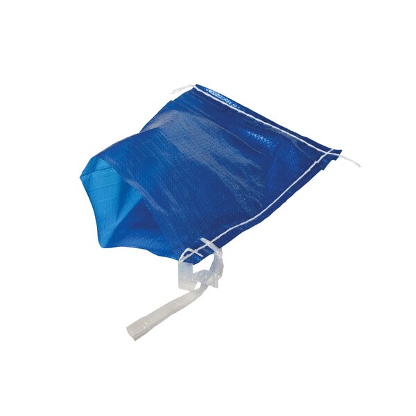 12" Blue Polypropylene Woven Parts Bag