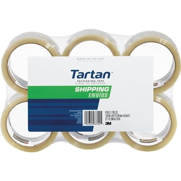 Sealing Tape, 50 m L, 48 mm W, Polypropylene Backing, Clear
