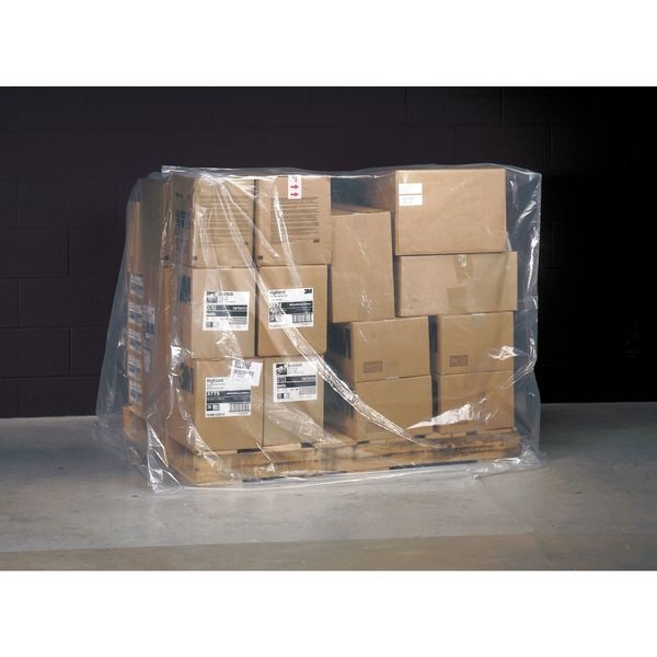 Bin Liners, 72" x 40", 2 mil, Clear, None, 100 PK