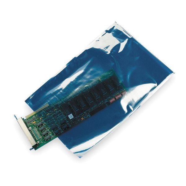 Static Shielding Bags, 3 mil, Gray, None, 500 PK