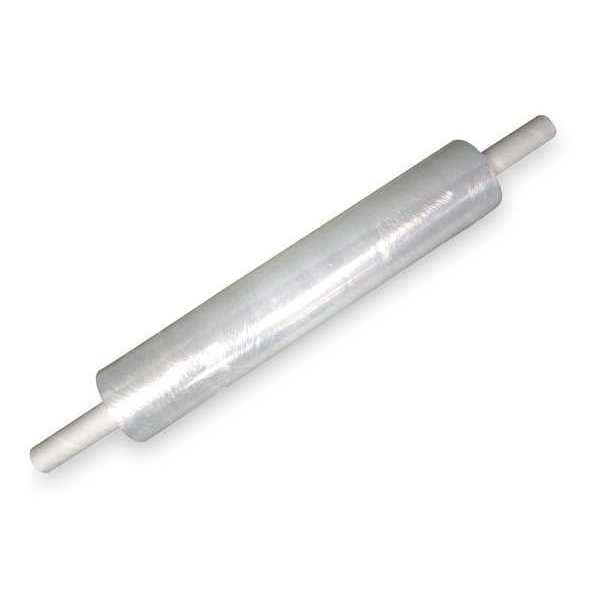 Hand Stretch Wrap, 20 in W x 1000 ft L, 80 ga, Cast Style, Clear, Standard Duty