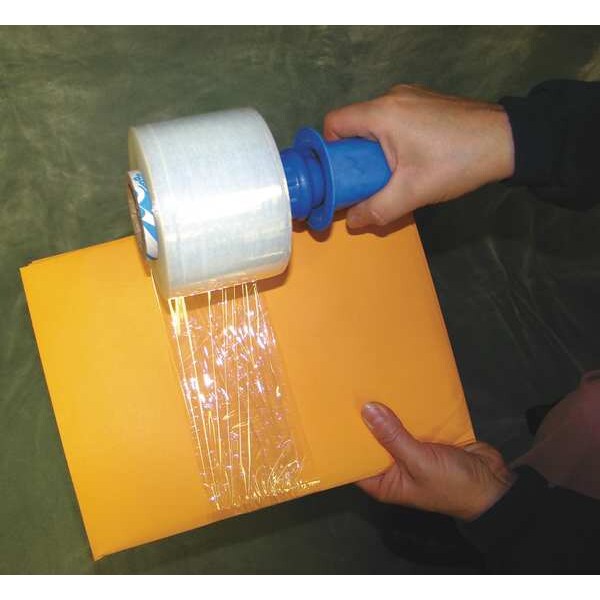 Stretch Wrap, 3" W x 650 ft. L, 150 ga, Cast Style, Clear, Heavy Duty