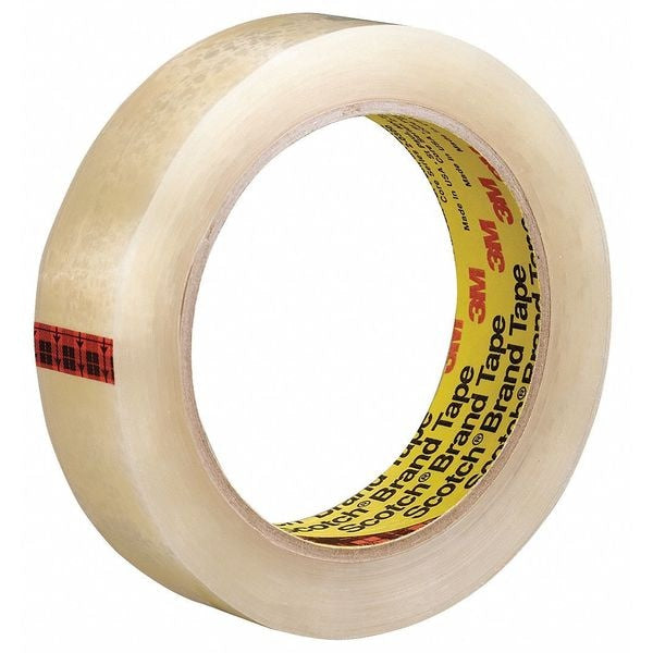 Packaging Tape, 65.83m L, 25.4mm W, PK4