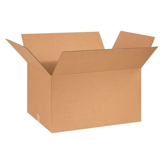 Corrugated Boxes, 26" x 18" x 14", Kraft, 10/Bundle