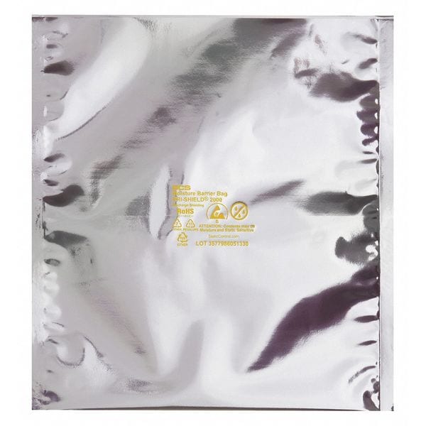 Heavy Duty Barrier Bags, 10" x 12", Silver, 100 PK