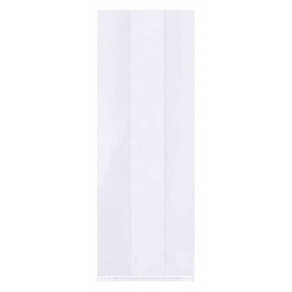 Gusset Polypro Bags, 12" x 8" 20", 1.5 mil, Clear, 500 PK