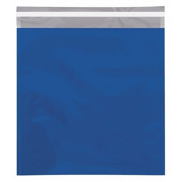 Metallic Glamour Mailers, 10 3/4" x 13", Blue, 250/Case