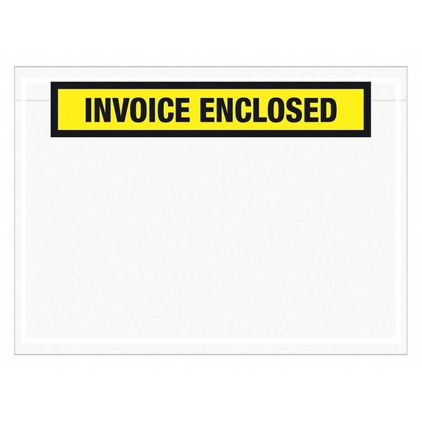 Tape Logic® "Invoice Enclosed" Envelopes, 7 1/2" x 5 1/2", Yellow, 1000/Case