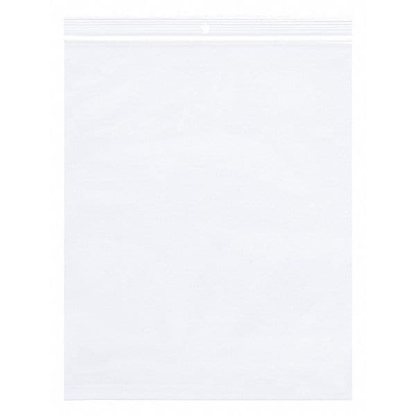 Poly Bags w/Hang Hole, 10" x 12", 2 mil, Clear, 1000 PK